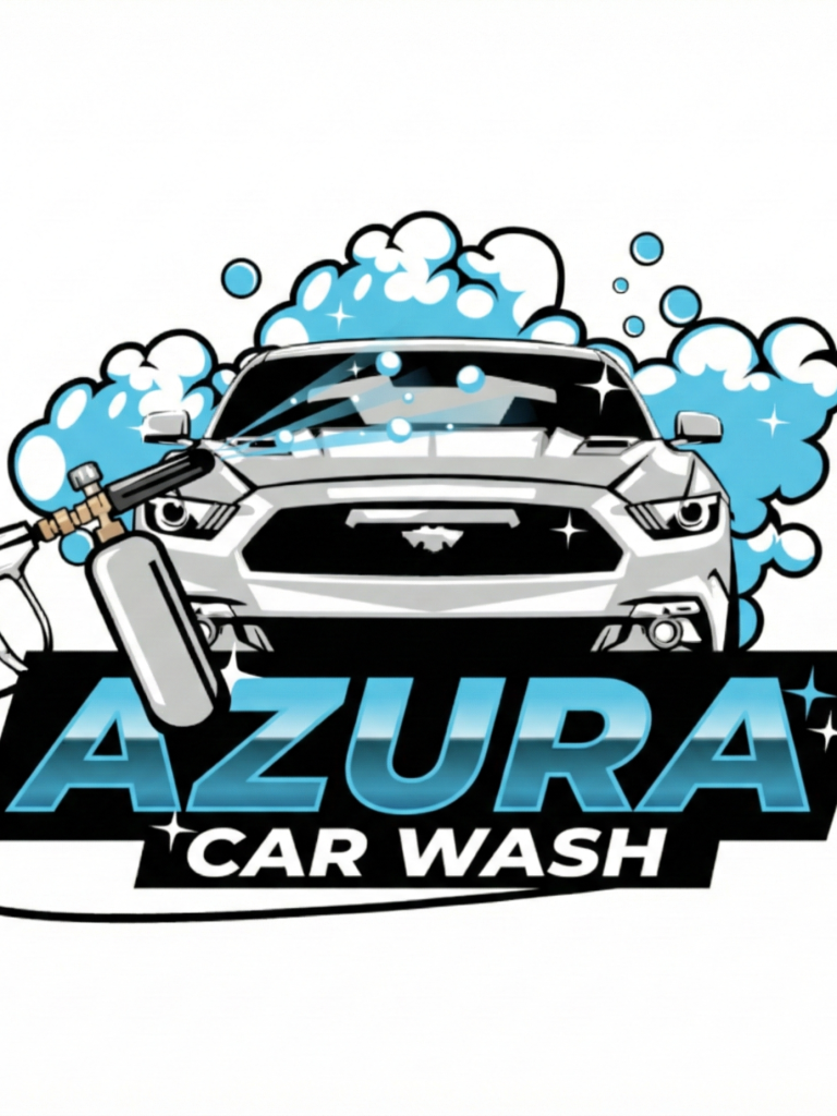 Logo de Azura Car Wash, lavado de coches a mano en Madrid