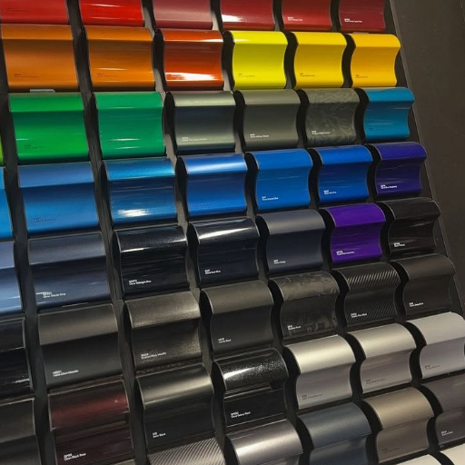 Muestrario de vinilos de colores para wrapping y personalización